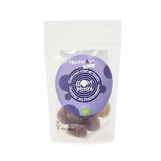 [GOMI12] Gommes miel et fruit (bio) - 12 pièces